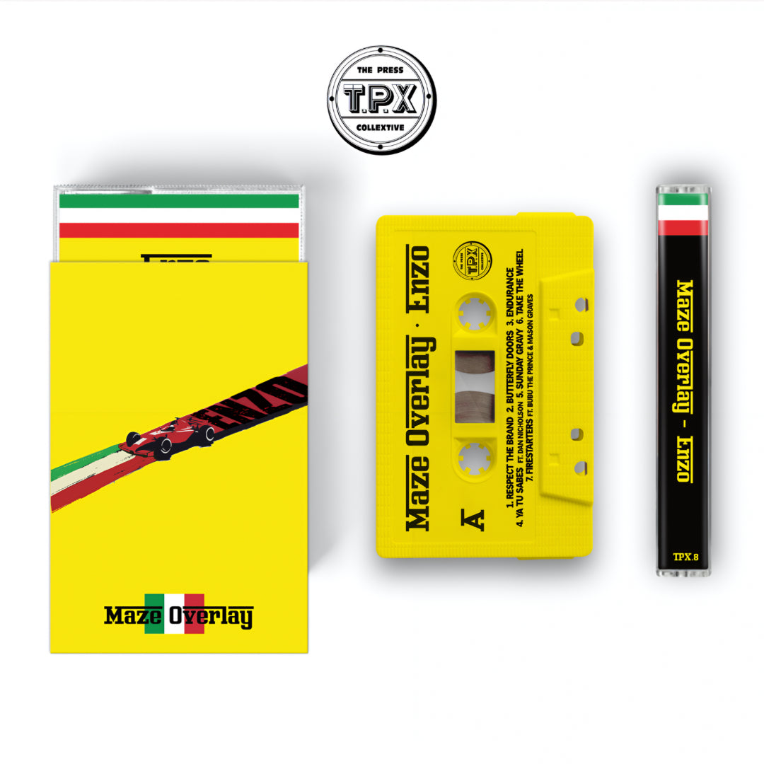 Enzo Ferrari Yellow Premium 
o card cassette tape