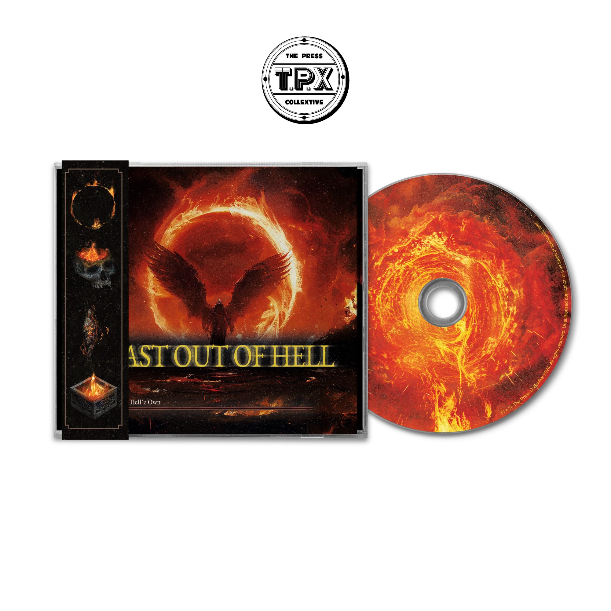 Hell’z Own x Don Carrera Cast out of hell Limited edition fire obi glass mastered cd