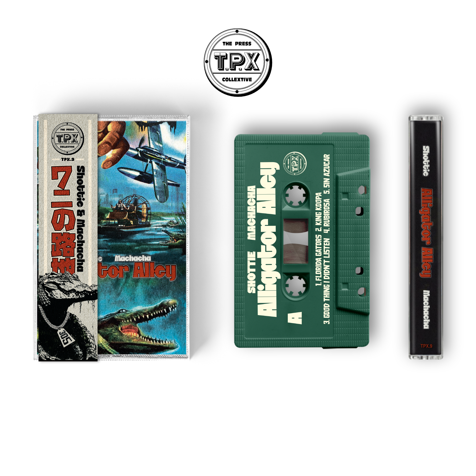 Shottie Alligator Alley limited edition Alligator obi cassette tape