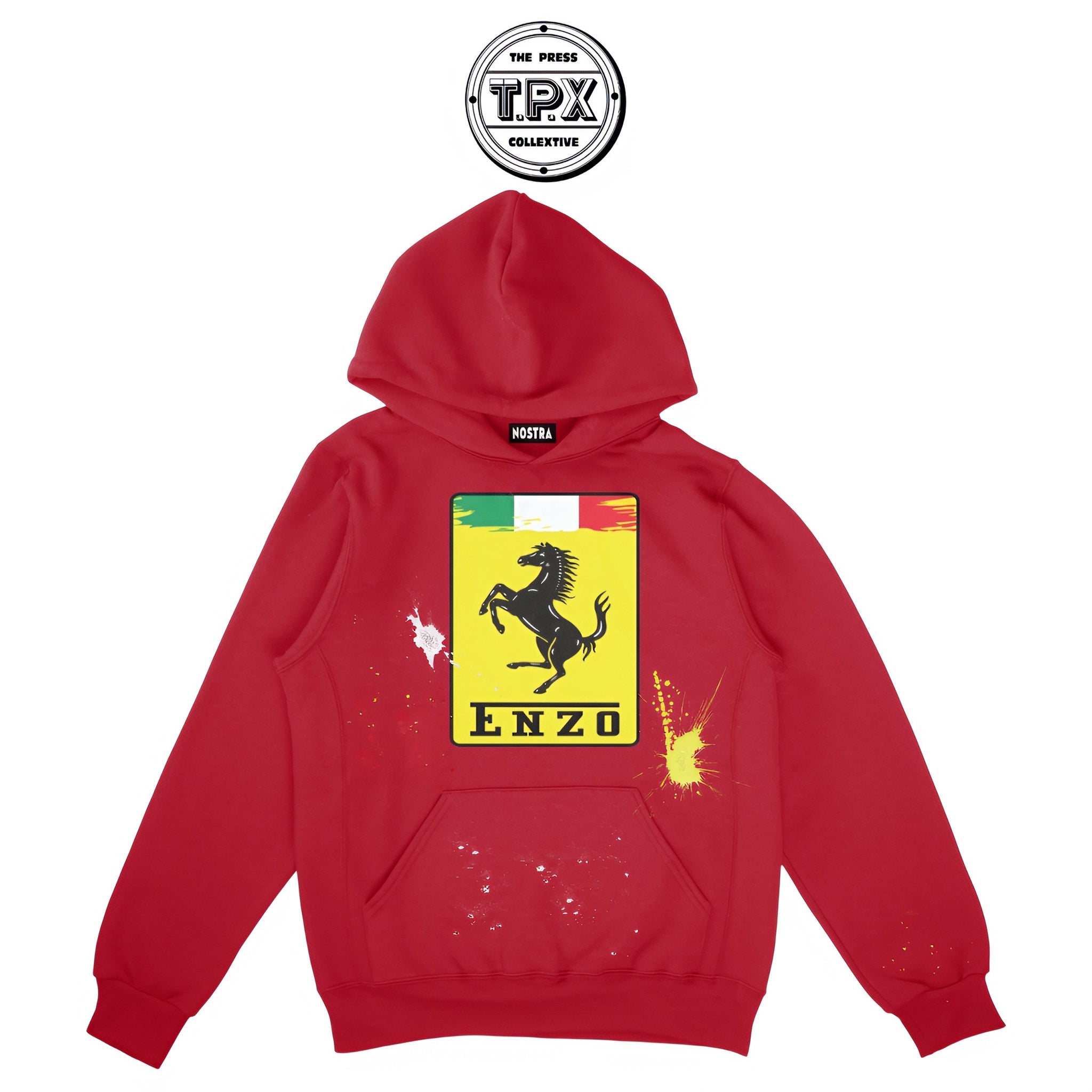 Enzo Legacy Badge Red Hoodie