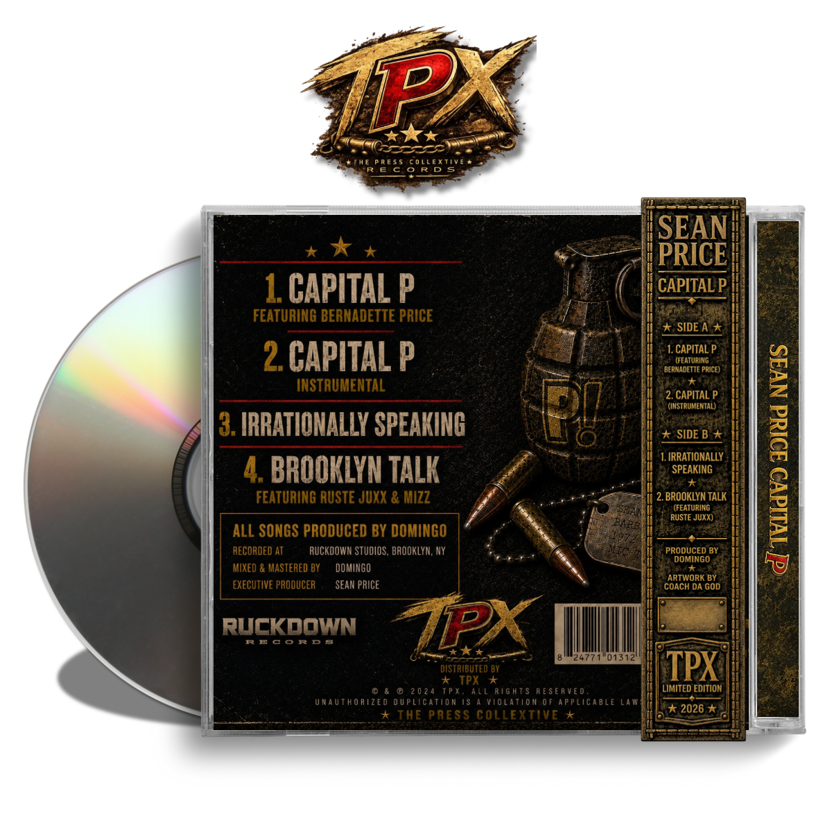 Sean Price Capital P (Sean Price Forever OBI CD variant) – The