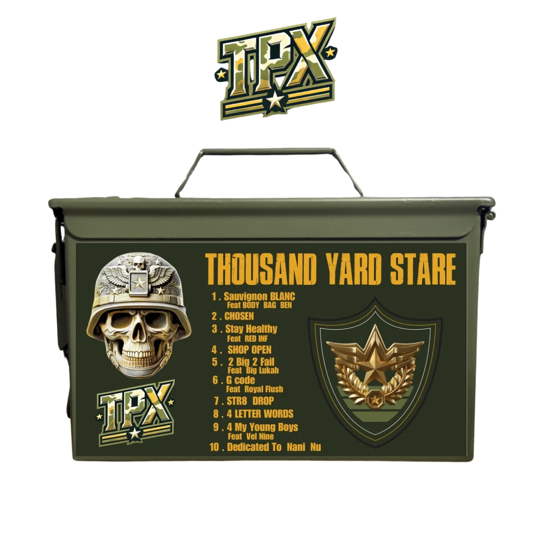 Thousand Yard Stare One of a kind Limited Edition 50Cal canister (Has All 7 Variants)