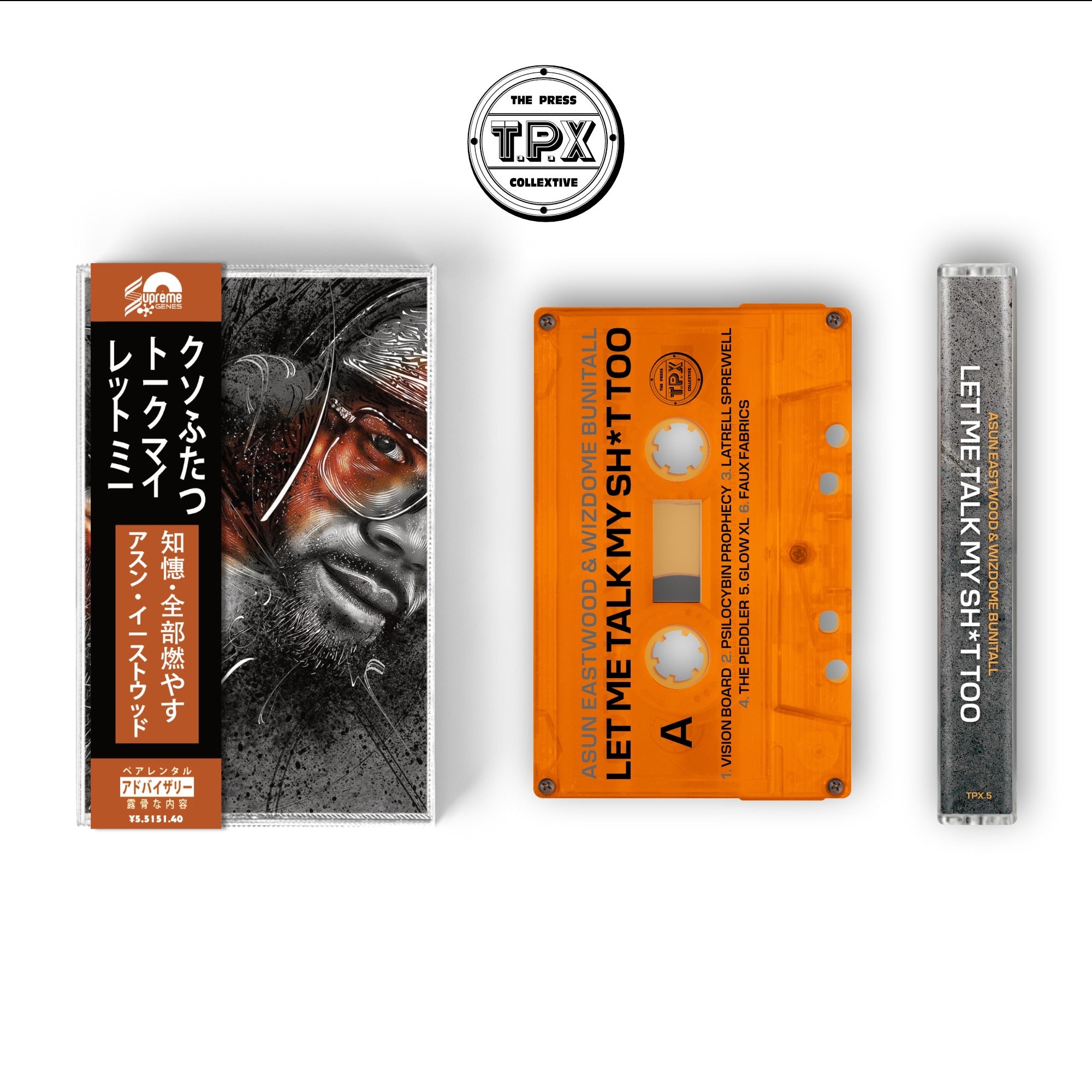 Asun Eastwood x Wisdom Bunitall Let Me Talk My Sh*t Too High Quality OBI Cassette Tape