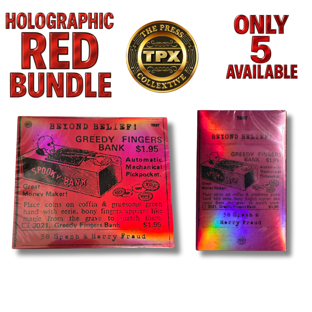 38 Spesh & Harry Fraud Beyond Belief Holographic Red Bundle CD and Tape