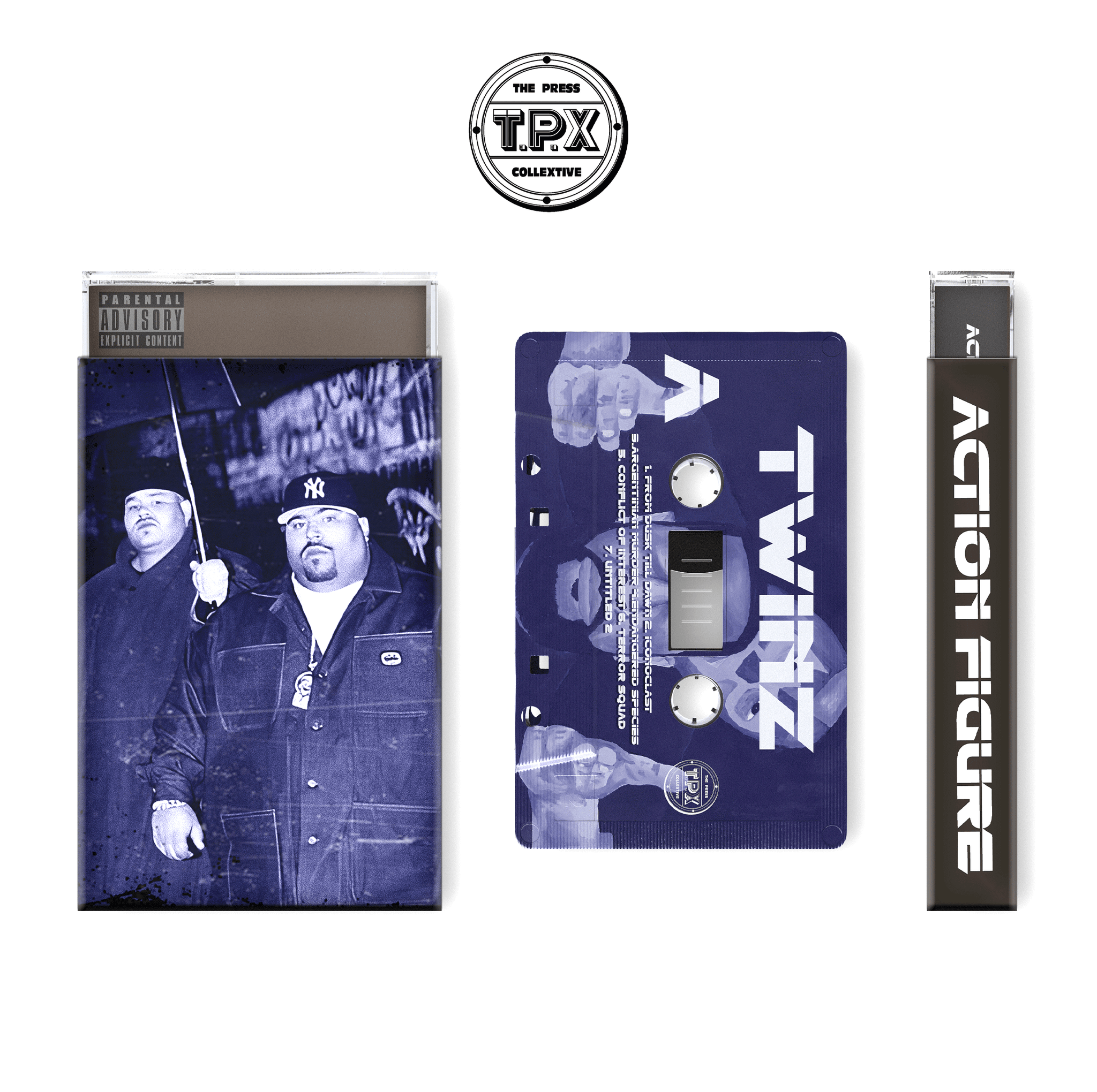 TWINZ By Action Figure and Eric the red 13 Premium Numbered Fat Joe and Big Pun Legacy cover o card cassette tape.