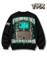 The Pager Era Crewneck Sweatshirt front