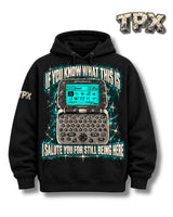 The Pager Era Hoodie front